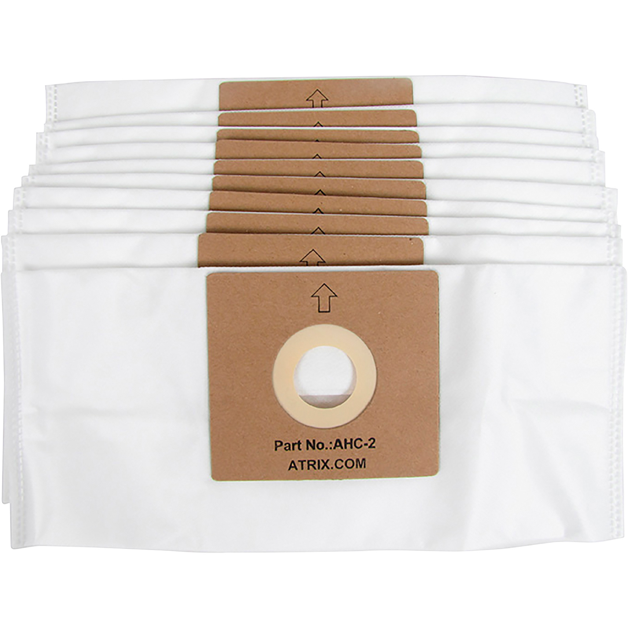 Atrix HEPA Filter Canister Vacuum Bags, Model# AHC-2- 10-Pk., 6-Quart, for AHC-1 Canister Vacuum